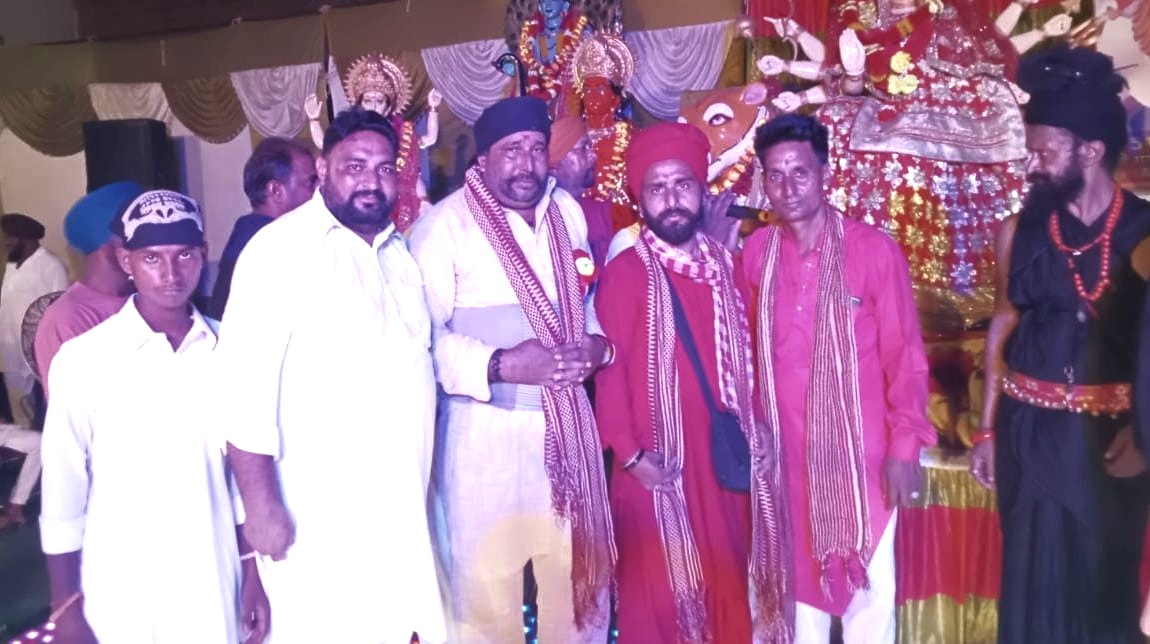 गोपालपुर में संत लछमन दास के नेतृत्व में विशाल भगवती जागरण का आयोजन किया गया